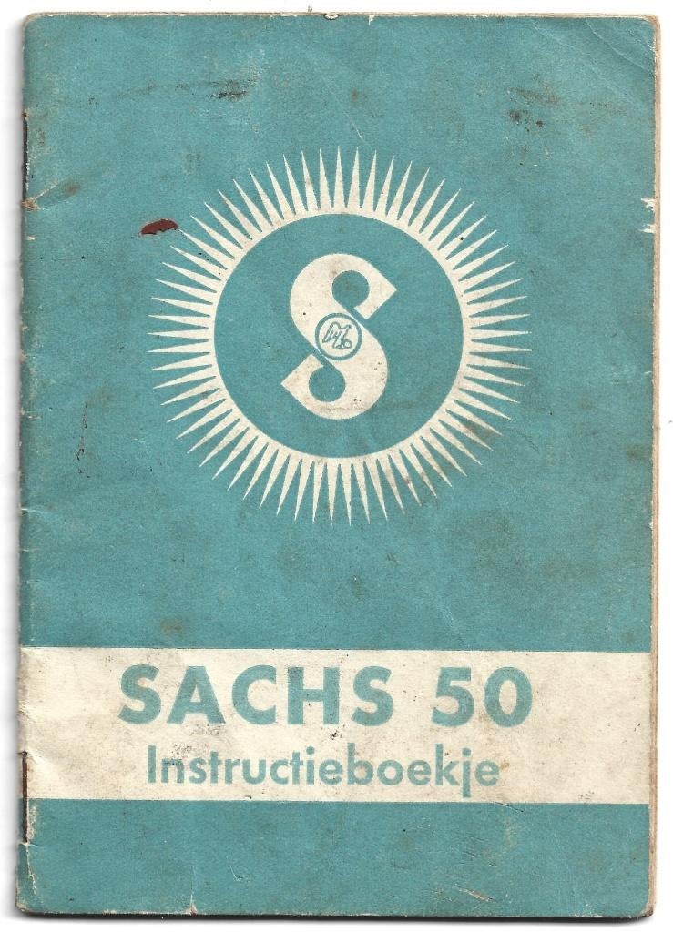 Sachs 50 instructieboek bromfiets, Ophalen of Verzenden, Zo goed als nieuw