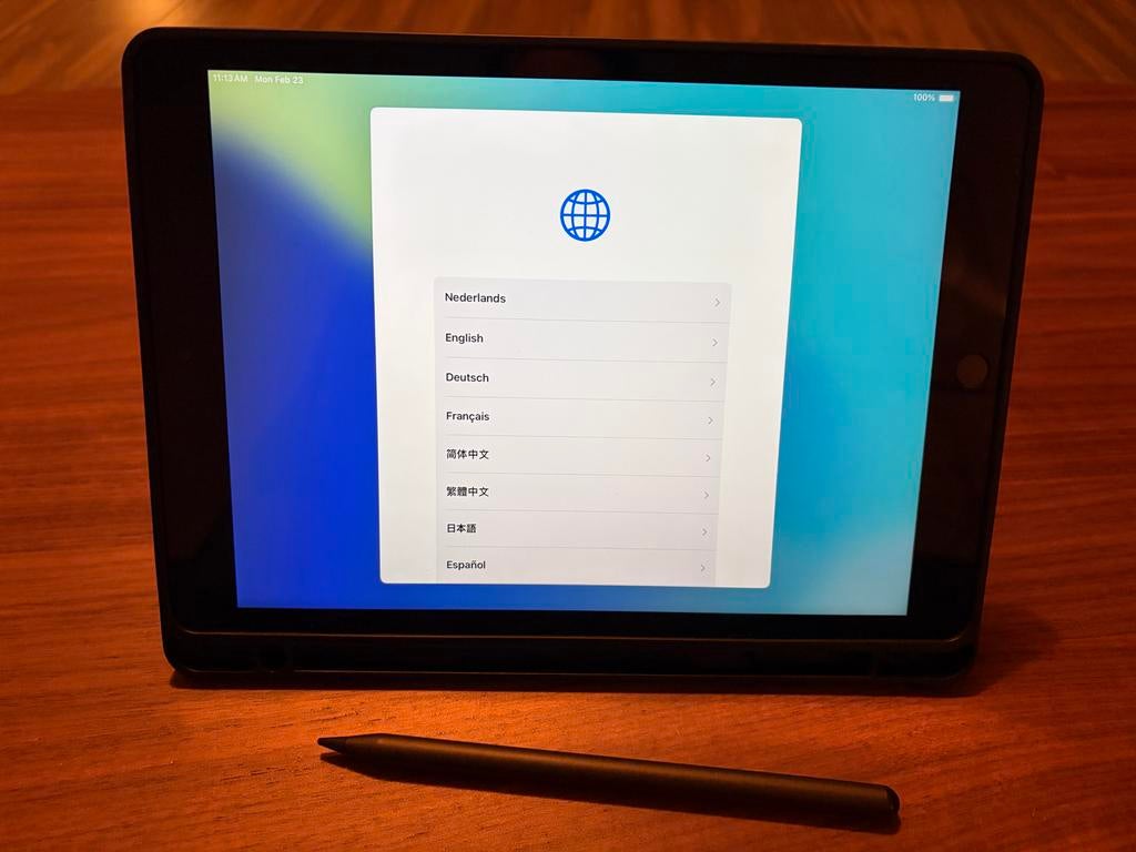iPad 10.2" 7e generatie 16GB met hoes, 10 inch, Gebruikt, Apple iPad, Ophalen of Verzenden