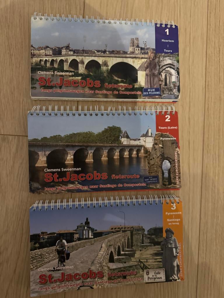 Fietsroute Haarlem - Santiago (Clemens Sweerman) - Compleet, Boeken, Reisgidsen, Fiets- of Wandelgids, Budget, Europa, Ophalen of Verzenden