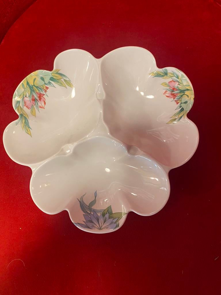 L’Hirondelle,vintage porcelaine hapjes schaal,doorsnee 26 cm, Ophalen of Verzenden