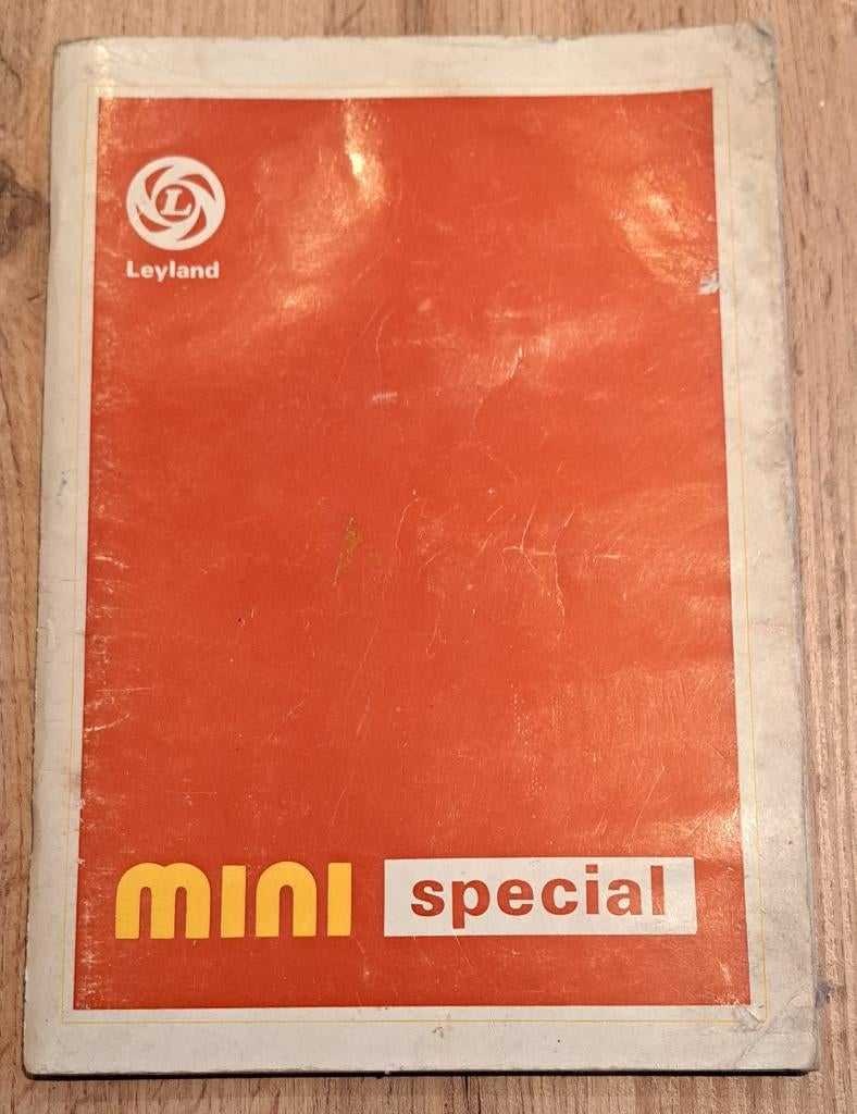 Handleiding Leyland Mini special, Ophalen of Verzenden