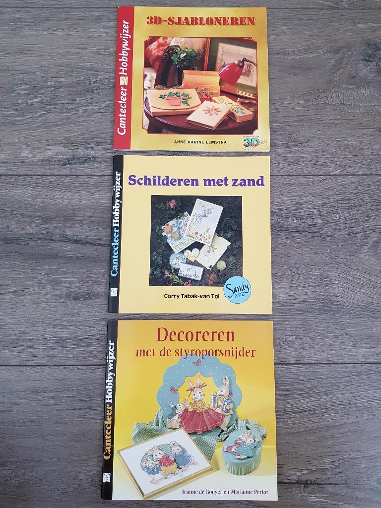 Boeken : 3D-sjabloneren / Decoren / Schilderen met zand, Ophalen of Verzenden, Zo goed als nieuw, Tekenen en Schilderen, Diverse auteurs