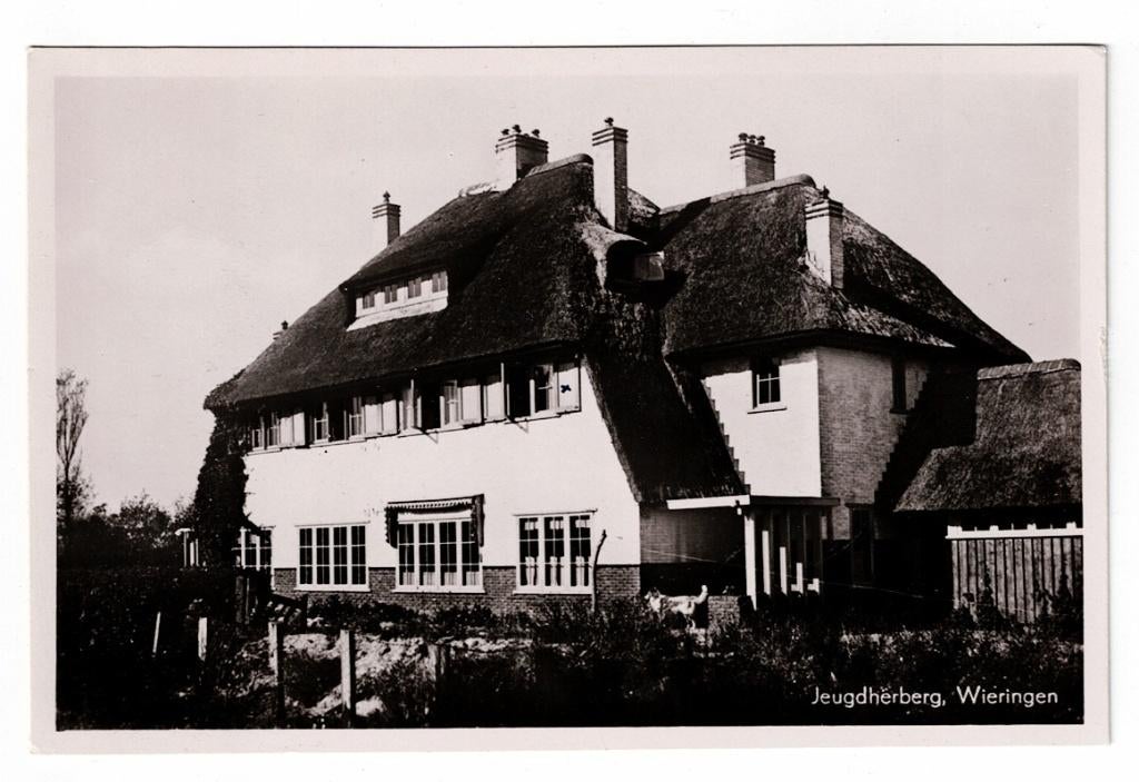 Oosterland, Wieringen 1953. Jeugdherberg., Ophalen of Verzenden, 1940 tot 1960, Ongelopen, Noord-Holland