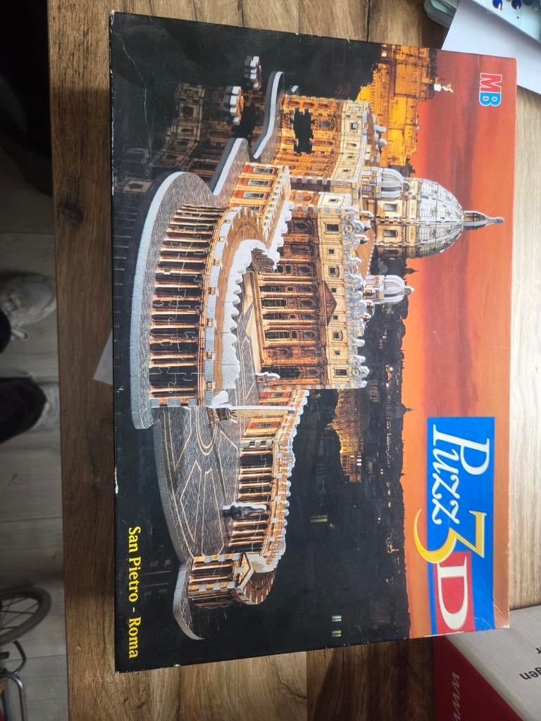 3D Puzzel San Pietro Roma - 966 stukjes, Ophalen of Verzenden