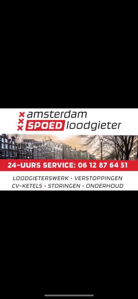 Loodgieter amsterdam . Verstopping ? Lekkage ? Cv storing?, 24-uursservice, Onderhoud