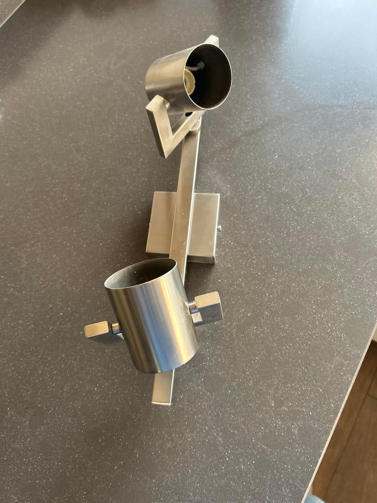 RVS Spotjes - Set van 2, Ophalen, Gebruikt, Metaal of Aluminium