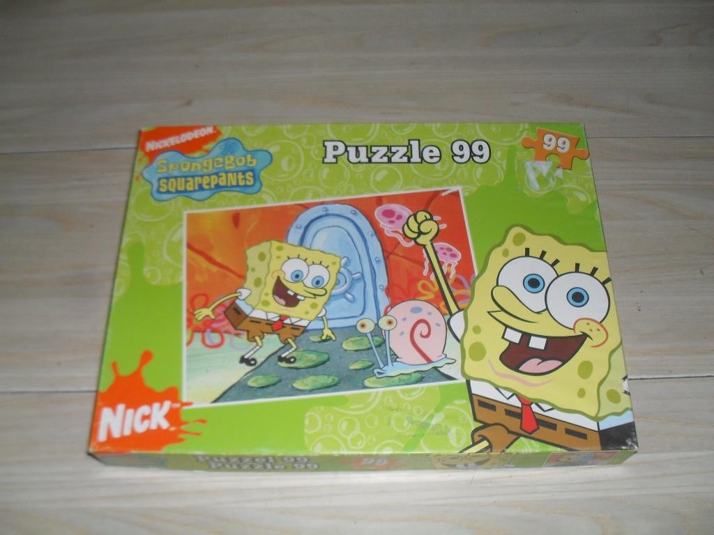 Spongebob Squarepants puzzle 99 stukjes, Ophalen, Minder dan 500 stukjes, Gebruikt, Legpuzzel