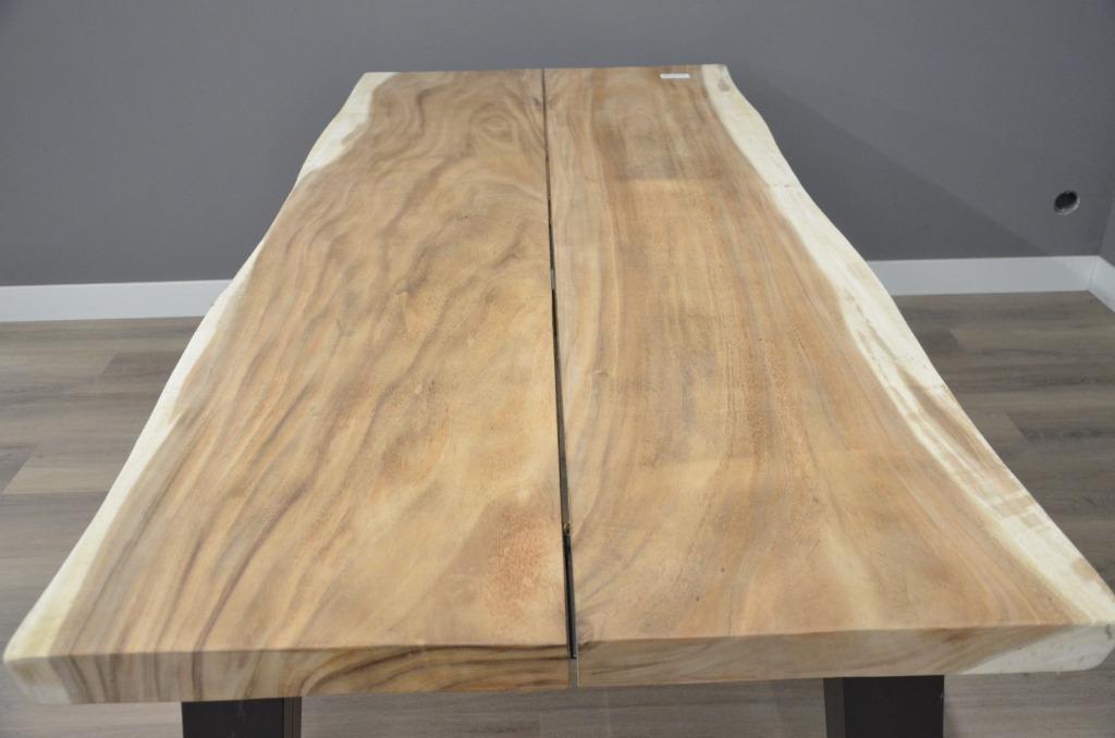 Superactie! Suar boomstamtafel 250 cm, Verzenden, Rond, Metaal, Nieuw