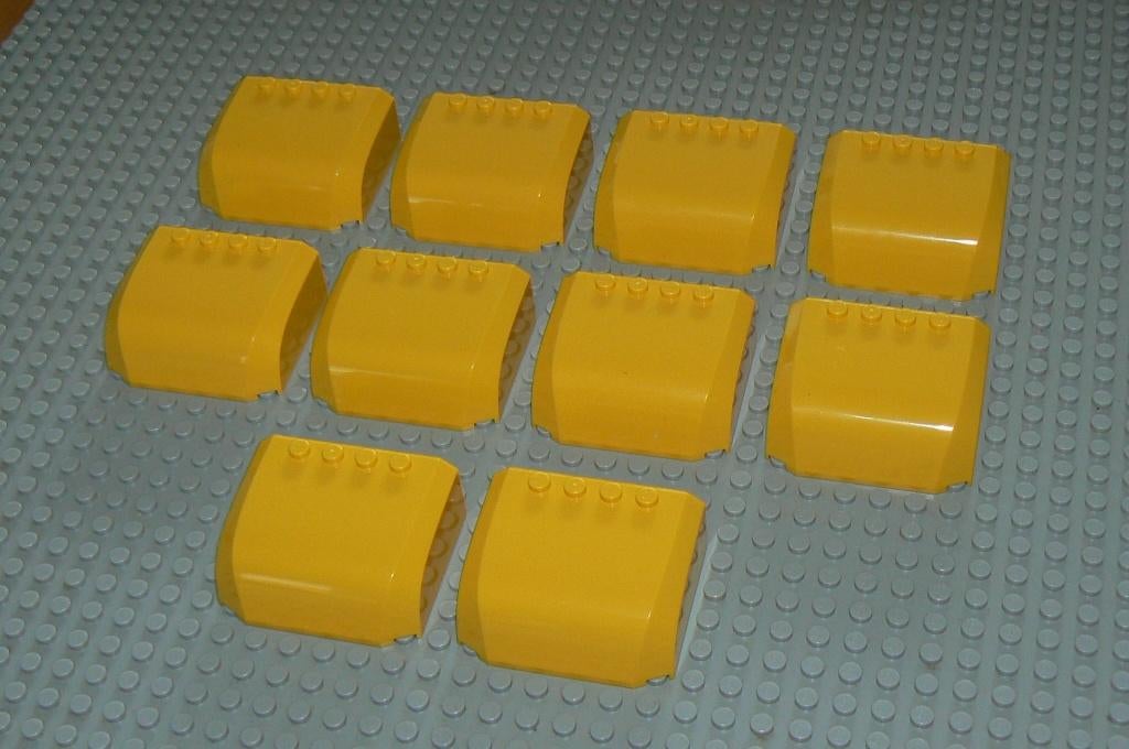 L289 Auto / vrachtwagen dakjes geel 10 st., Ophalen of Verzenden, Nieuw, Losse stenen, Lego