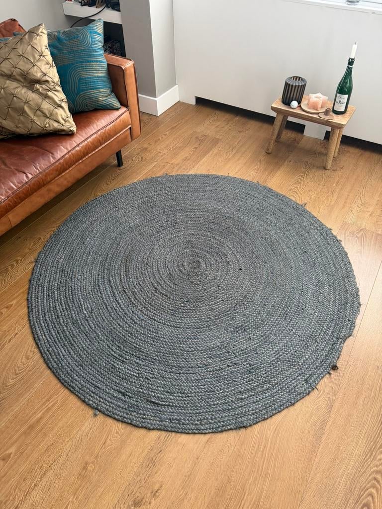 WOOOD ROSS Vloerkleed 150 CM JUTE juten zara home sissy boy, Huis en Inrichting, Stoffering | Tapijten en Kleden, Ophalen, Gebruikt