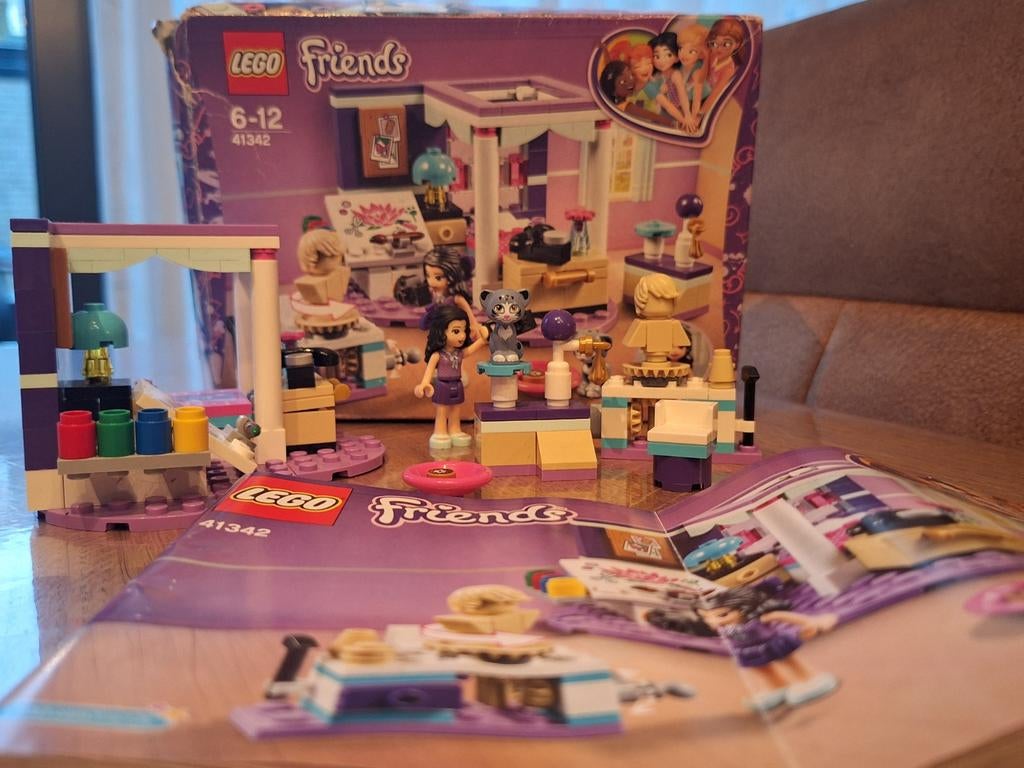 LEGO Friends 41342 Emma's Luxe Slaapkamer - Complete Set, Ophalen of Verzenden, Zo goed als nieuw, Complete set, Lego