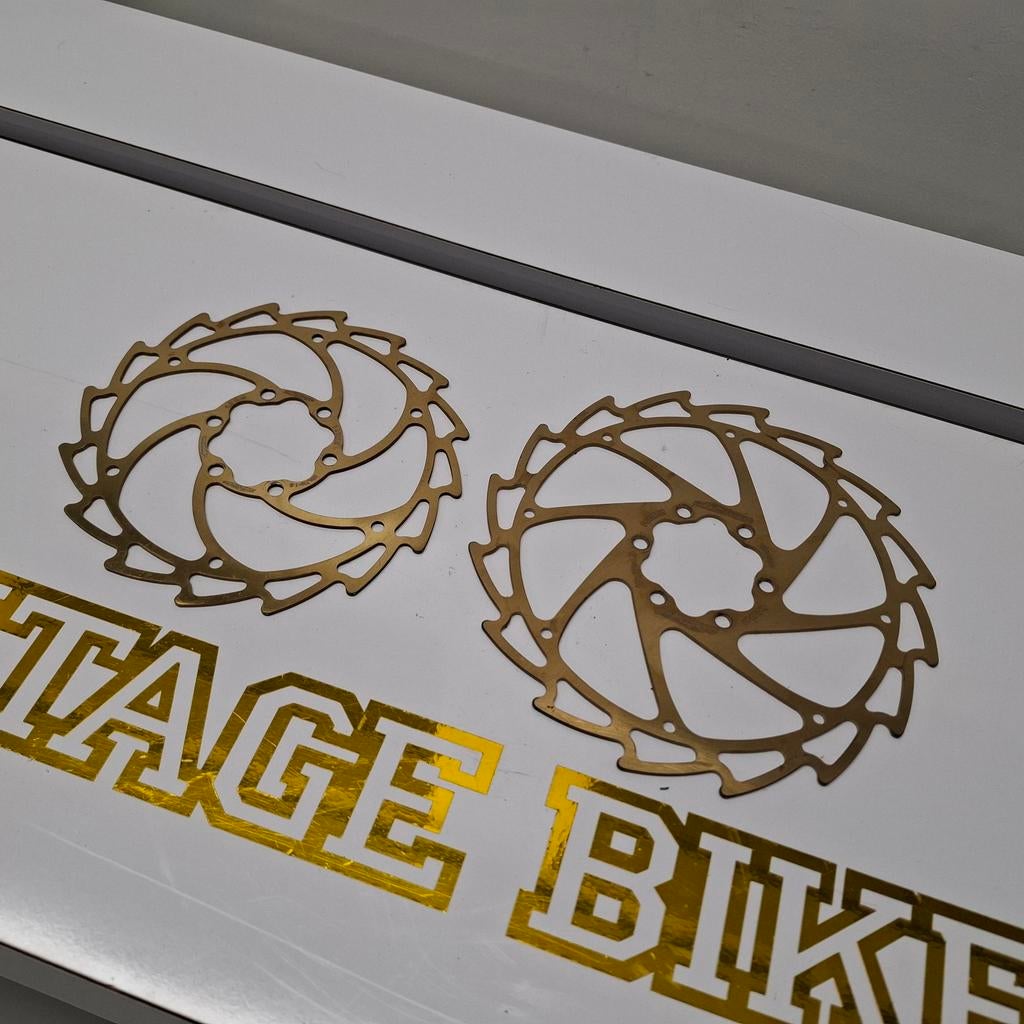 MTB remschijven Alligator 140/160mm Goud ZGAN, Ophalen of Verzenden, Zo goed als nieuw, Overige typen, Alligator