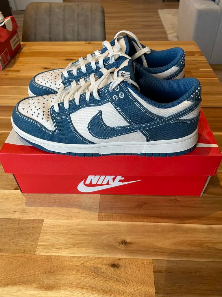 Nike Dunk Low Industrial Blue Sashiko, Ophalen of Verzenden, Zo goed als nieuw, Overige kleuren, Sneakers of Gympen