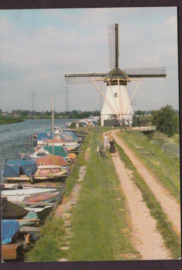 Alblasserdam Molen aan de Boezem 1981 Ongelopen, Ophalen of Verzenden, 1980 tot heden, Ongelopen, Zuid-Holland