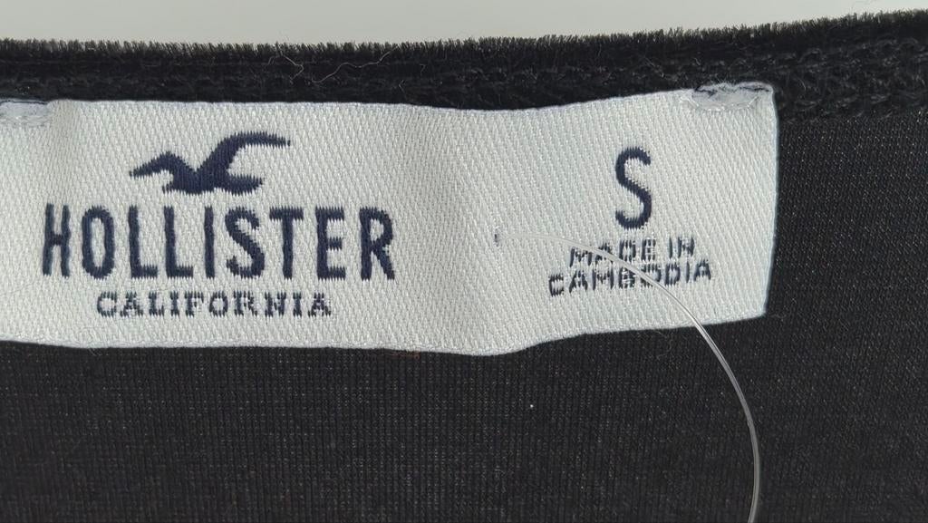 Velvet black top van Hollister s, Ophalen of Verzenden, Nieuw, Zwart, Lange mouw