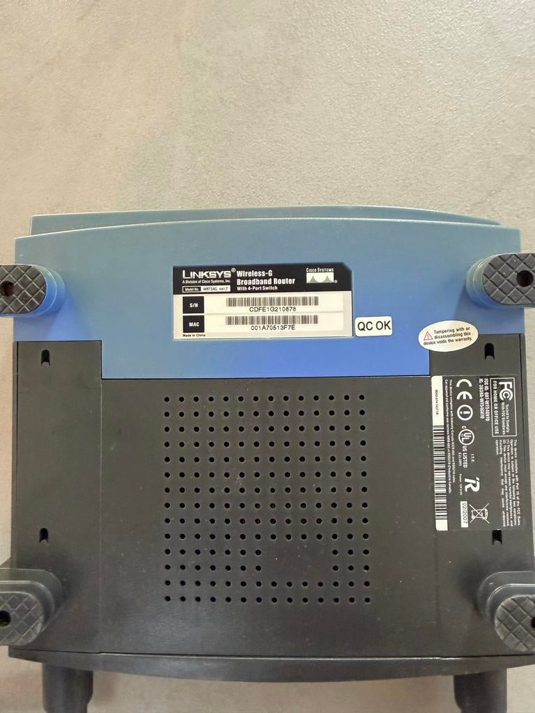 Linksys WRT54G Router - Draadloos, Ophalen of Verzenden, Gebruikt, Router