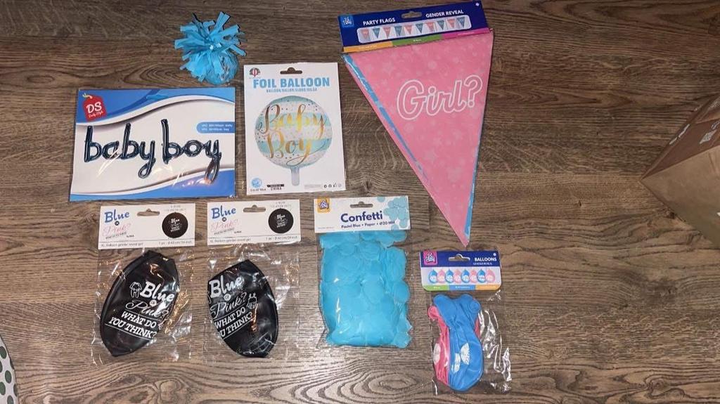 Gender reveal versiering, 1 speler, Ophalen of Verzenden, Zo goed als nieuw, Vanaf 3 jaar