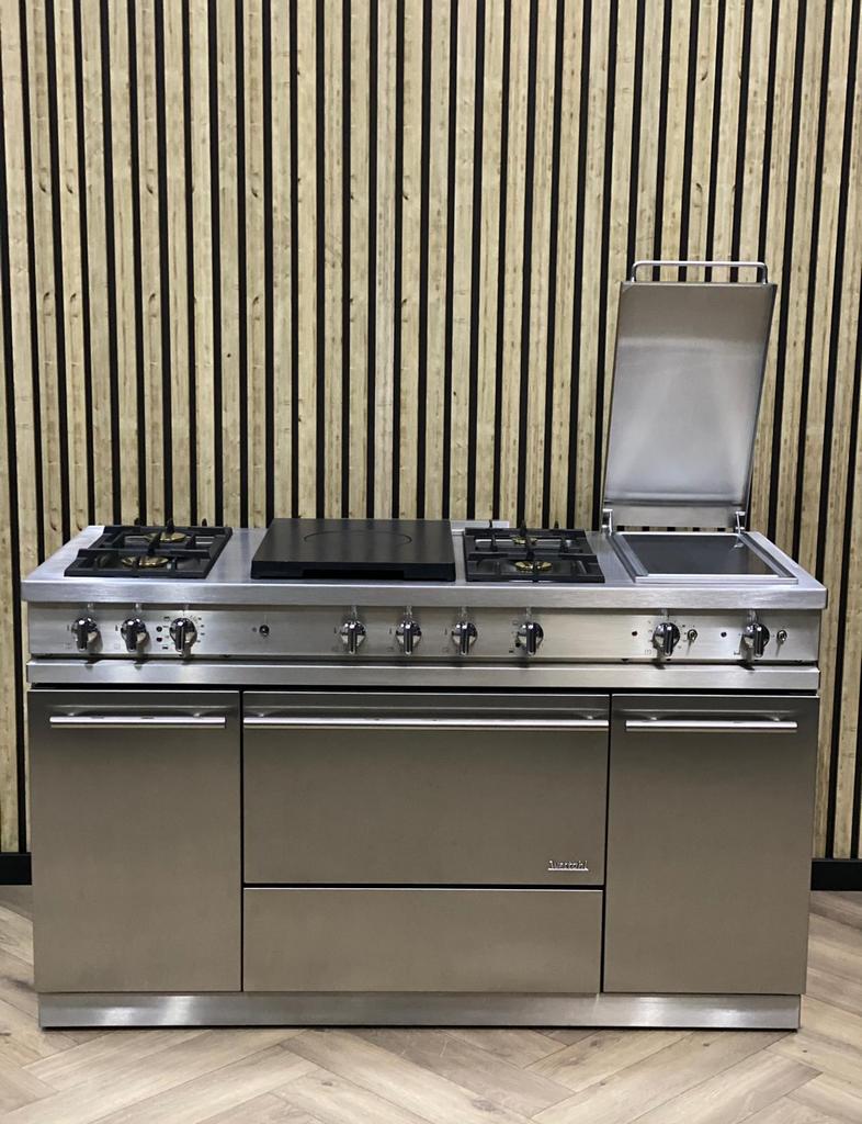 Lacanche Westahl Inox 150cm Full Option + Hete Lucht, 60 cm of meer, Grill, Ophalen of Verzenden, Zo goed als nieuw