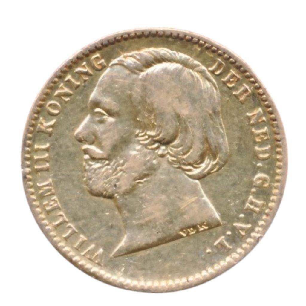 Nederland Gouden 5 gulden 1851 Willem 3, Koning Willem III, 5 gulden, Losse munt, Goud