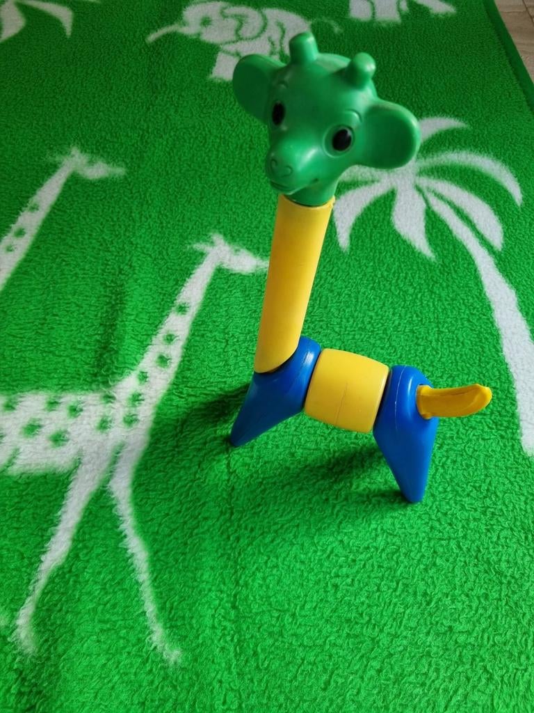 Vintage baby speelgoed Tupperware giraf zoo it yourself, Kinderen en Baby's, Ophalen of Verzenden
