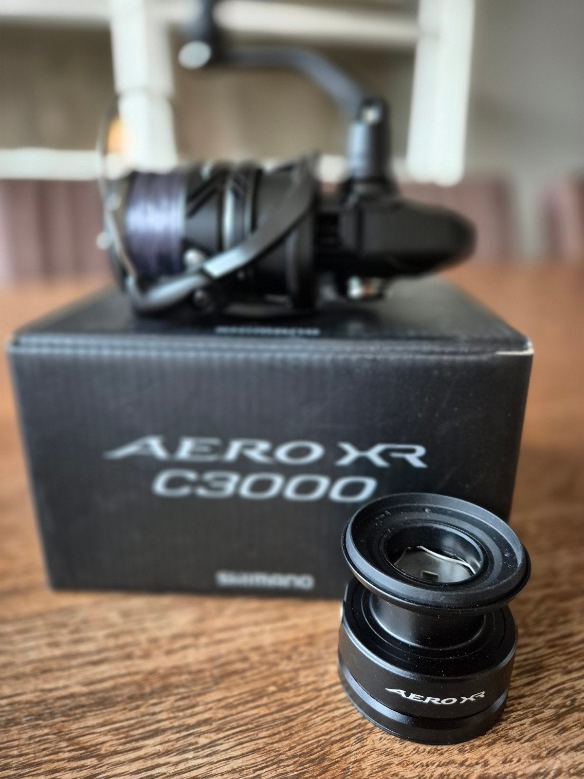 Shimano Aero XR C3000 incl reserve spoel, Ophalen of Verzenden, Nieuw, Molen