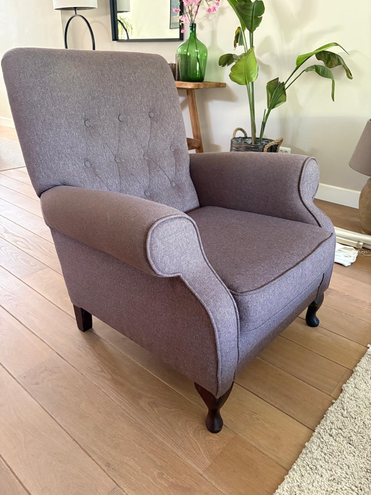 Fauteuil van Bocx Interieurs - Bruin gemêleerd, Ophalen of Verzenden