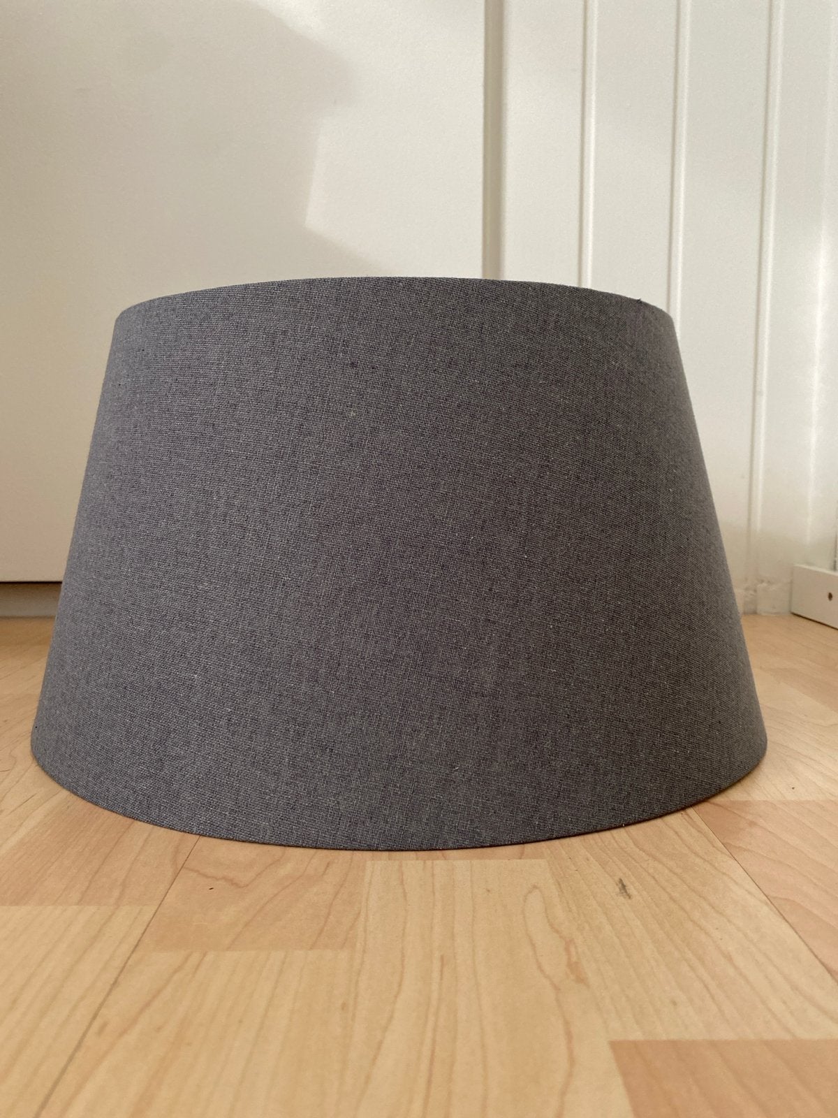 Grijze lampenkap, hoogte 22cm, diameter 39cm, Ophalen, Gebruikt, Overige typen, Rond