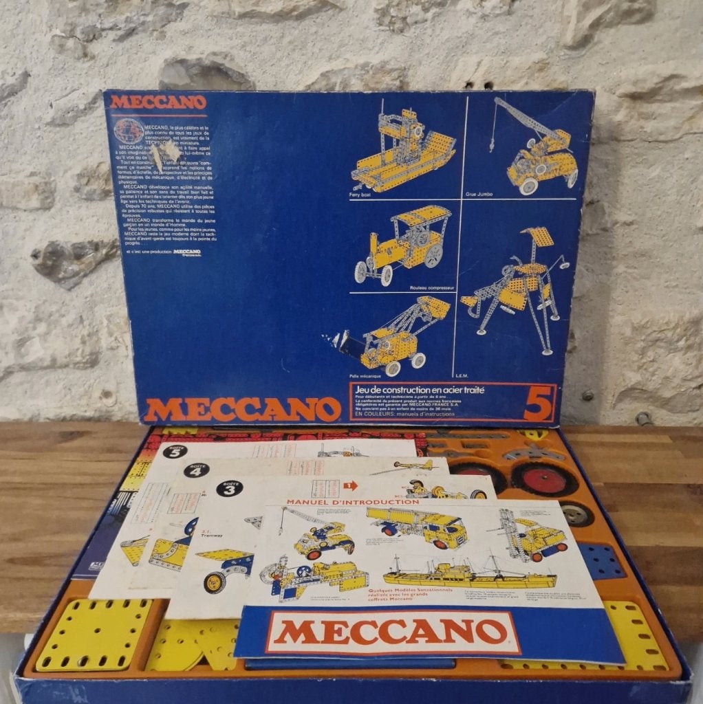 Meccano Nr. 5 Blauwe Doos Compleet, Ophalen of Verzenden, Groter dan 1:32, Auto, Overige merken