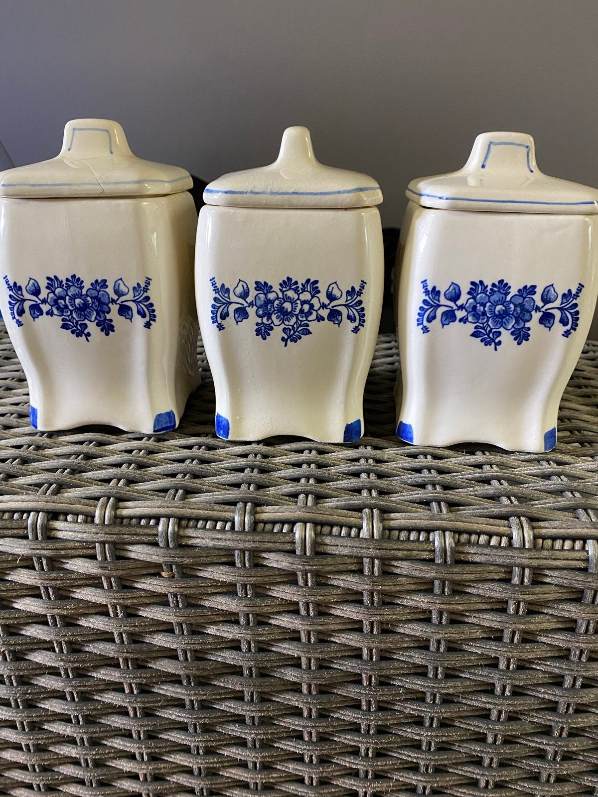 Vintage voorraadpotten: Koffie, Thee, Suiker, Ophalen of Verzenden