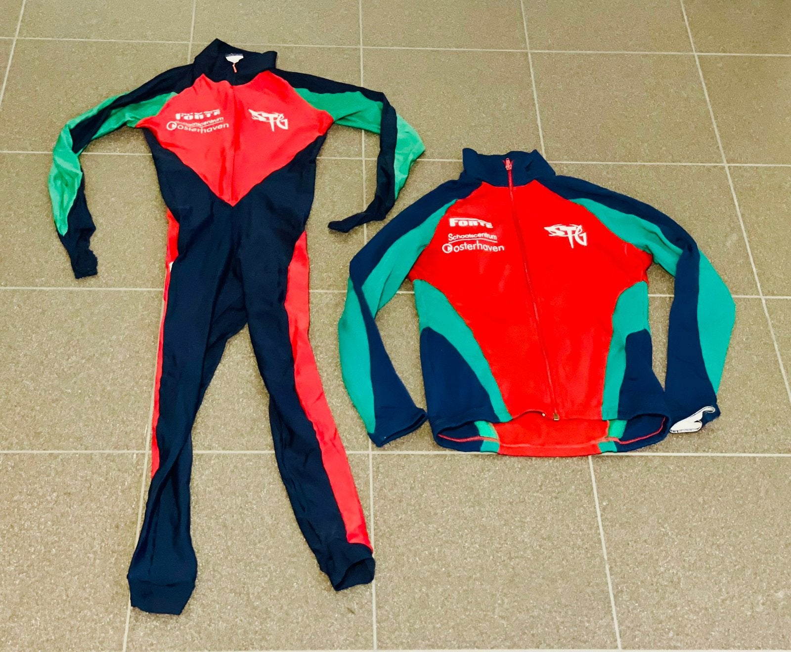 Schaatskleding schaatspak snelpak speedsuit schaatsjas XS, Ophalen of Verzenden, Zo goed als nieuw