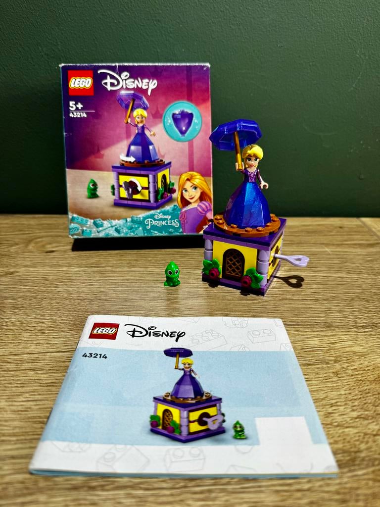 Lego 43214 - Disney Princess draaiende Rapunzel, Ophalen of Verzenden, Zo goed als nieuw, Complete set, Lego