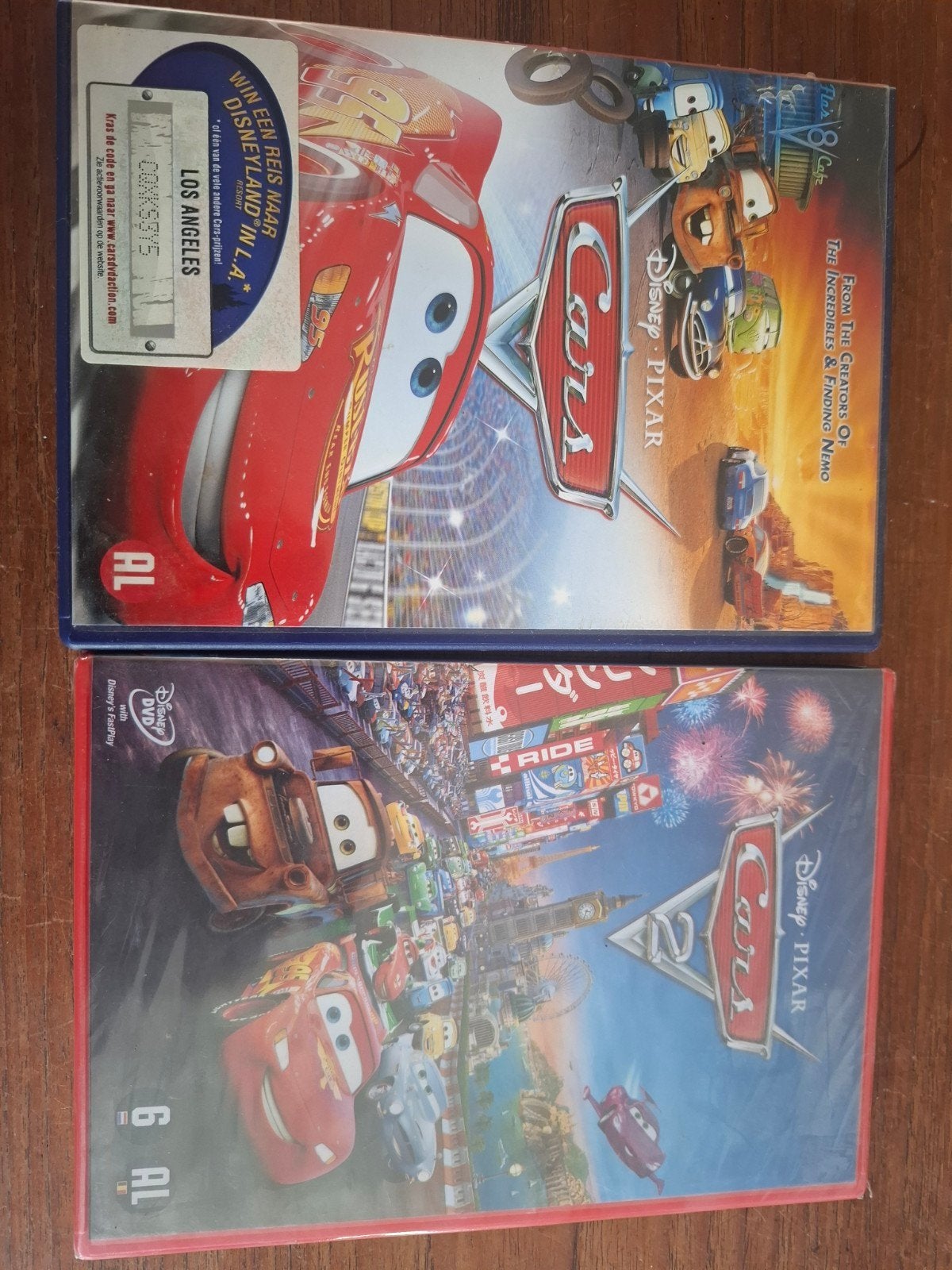 dvd Cars deel 1 en deel 2, Alle leeftijden, Ophalen, Zo goed als nieuw