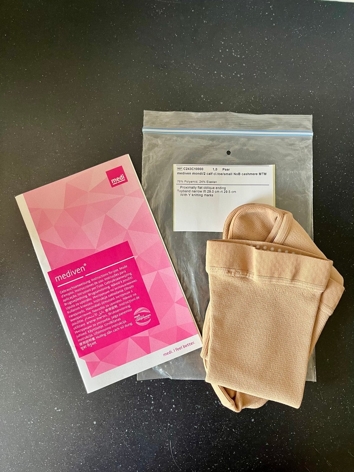Nieuwe compressie kousen/steunkousen Medi maat 42, Ophalen of Verzenden, Nieuw
