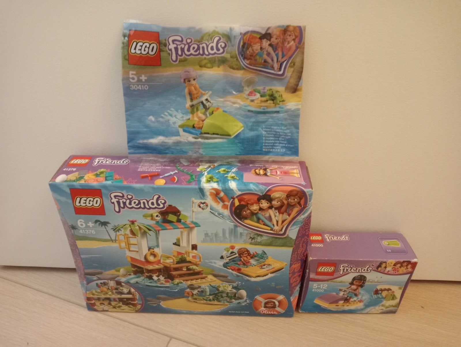 Lego friends doos 41376 41000 30410 schildpadden jetski, Compleet, Lego, Friends, Ophalen of Verzenden