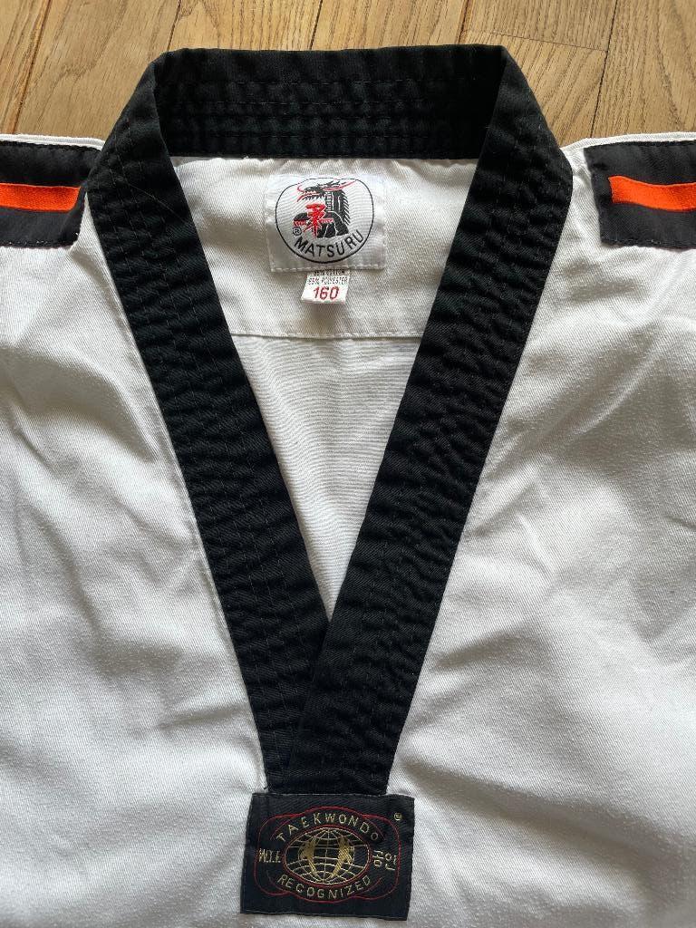 Taekwondo pak 160cm, Ophalen, Gebruikt, Taekwondo, Maat XS of kleiner