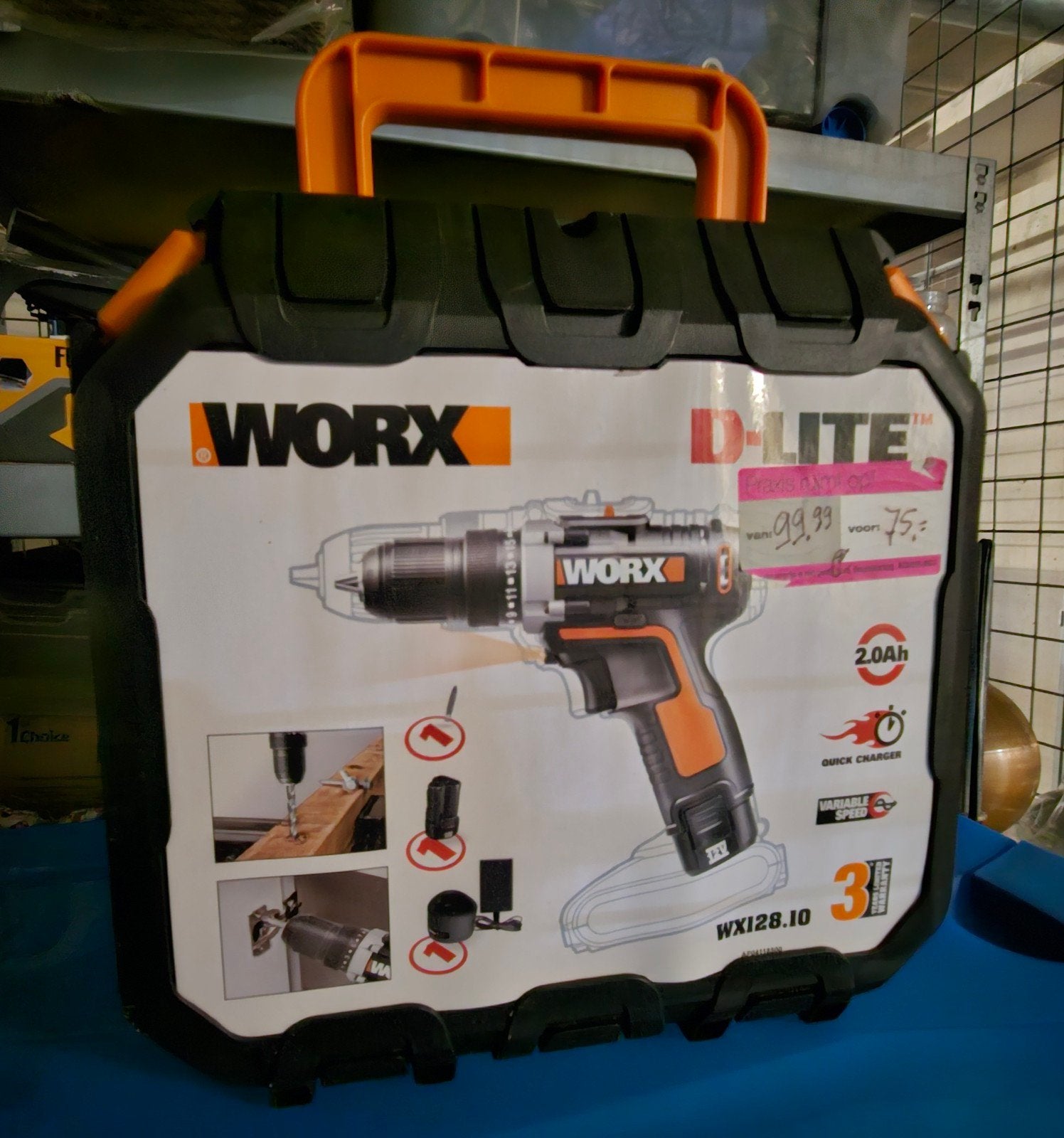 Worx WX 128.10 accuboormachine, Ophalen of Verzenden, Boor- en Schroefmachine