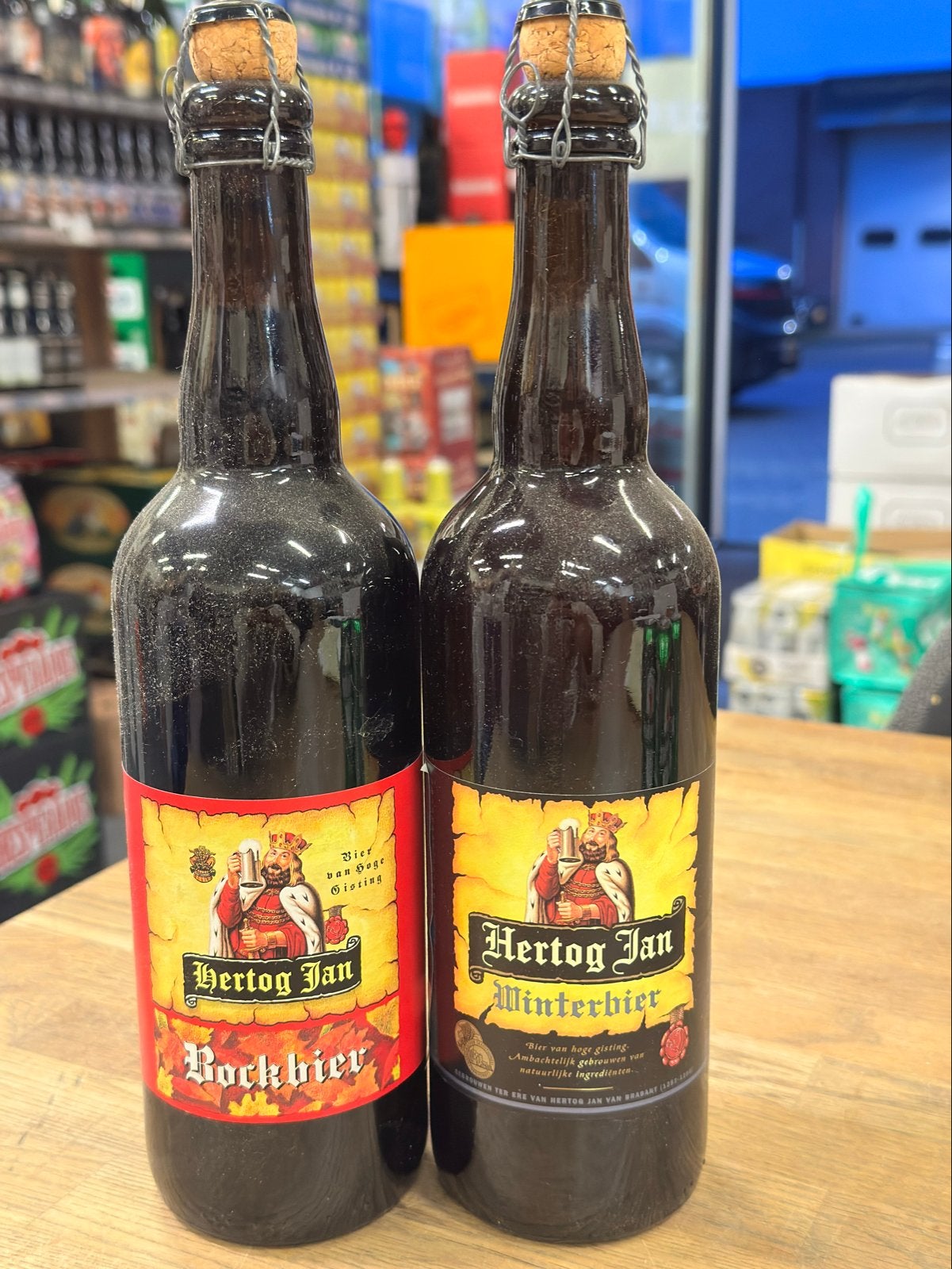 Hertog jan bockbier/ winterbier 75 cl, Ophalen of Verzenden, Flesje(s), Hertog Jan