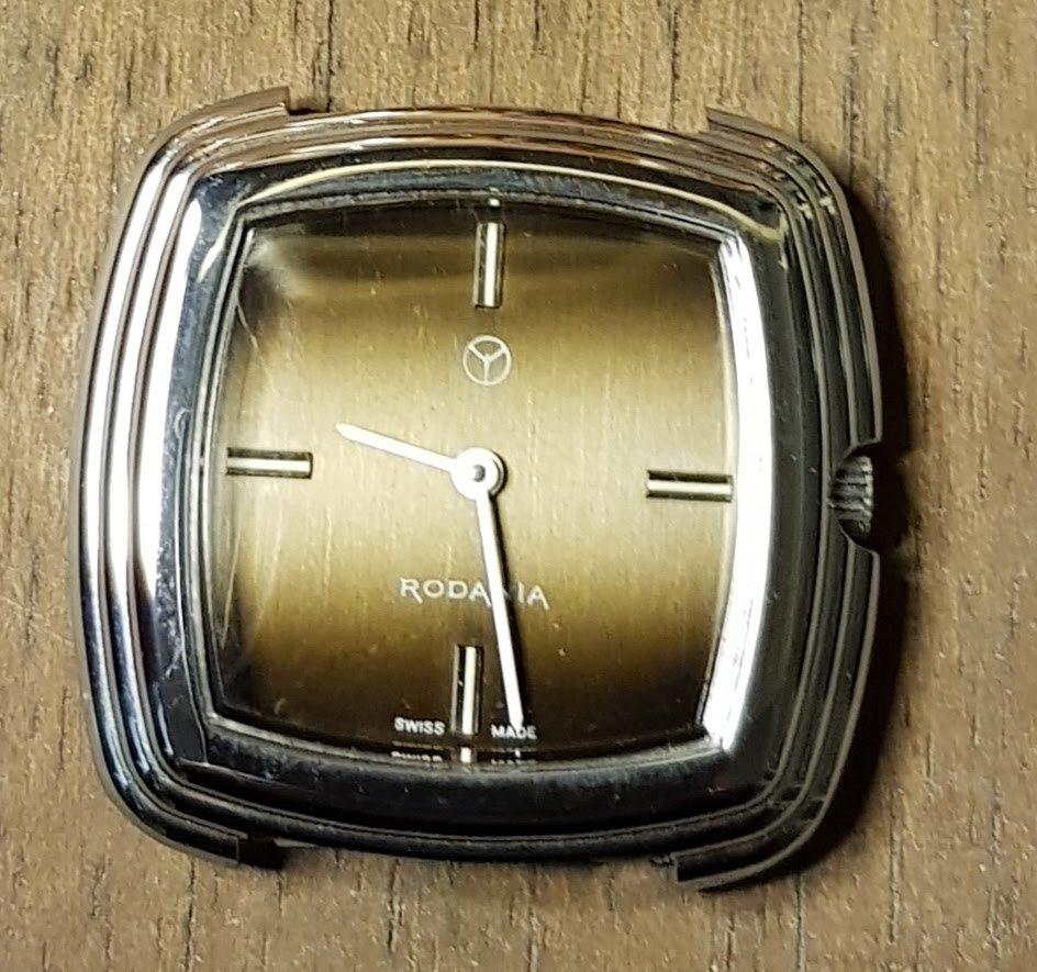 Uurwerk RODANIA pols mannen vintage., Overige merken, Staal, Polshorloge, Nieuw