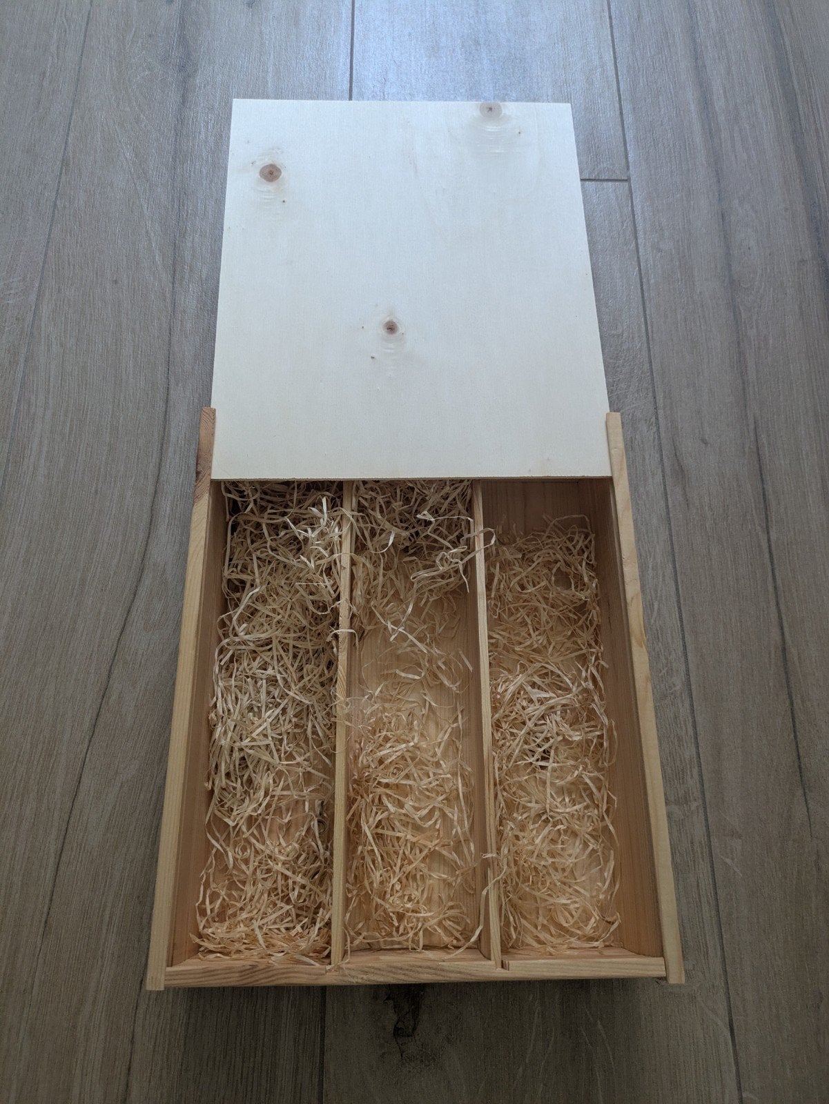 Houten wijndoos voor 3 flessen - cadeauverpakking, Ophalen, Minder dan 50 cm, Minder dan 50 cm, 5 – 50