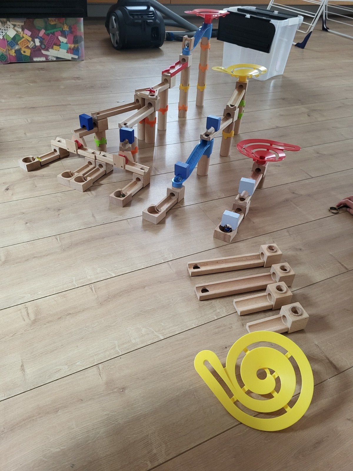 Houten knikkerbaan, Kinderen en Baby's, Speelgoed | Educatief en Creatief, Ophalen, Zo goed als nieuw, Bouwen