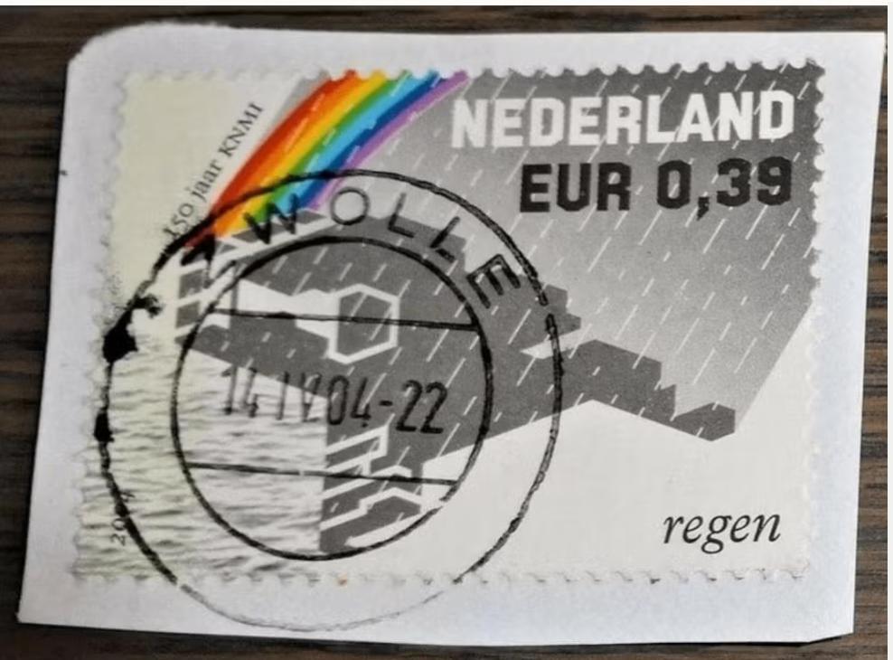 KNMI - NVPH 2248 - 2011 - 150 jaar - Regen, Postzegels en Munten, Verzenden, Na 1940, Gestempeld