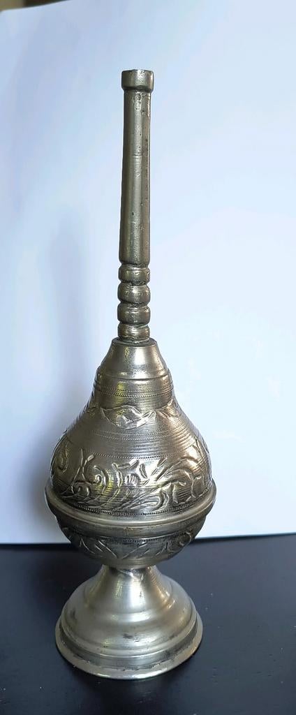 Marokkaanse rozenwater sprenkel fles. Zilver, Ophalen of Verzenden, Zilver