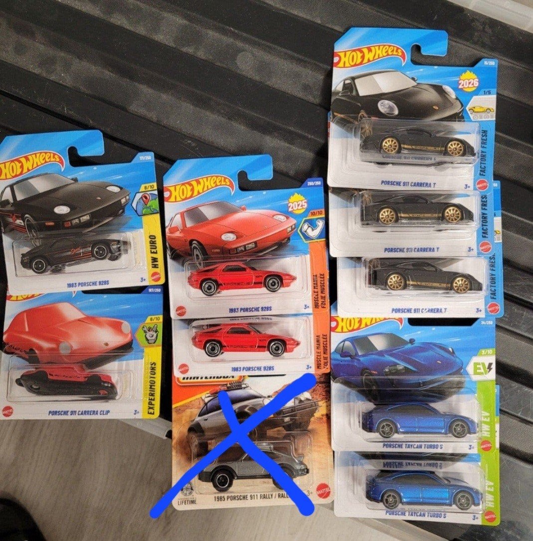 Hotwheels porsche modellen, Ophalen of Verzenden, Nieuw, Auto