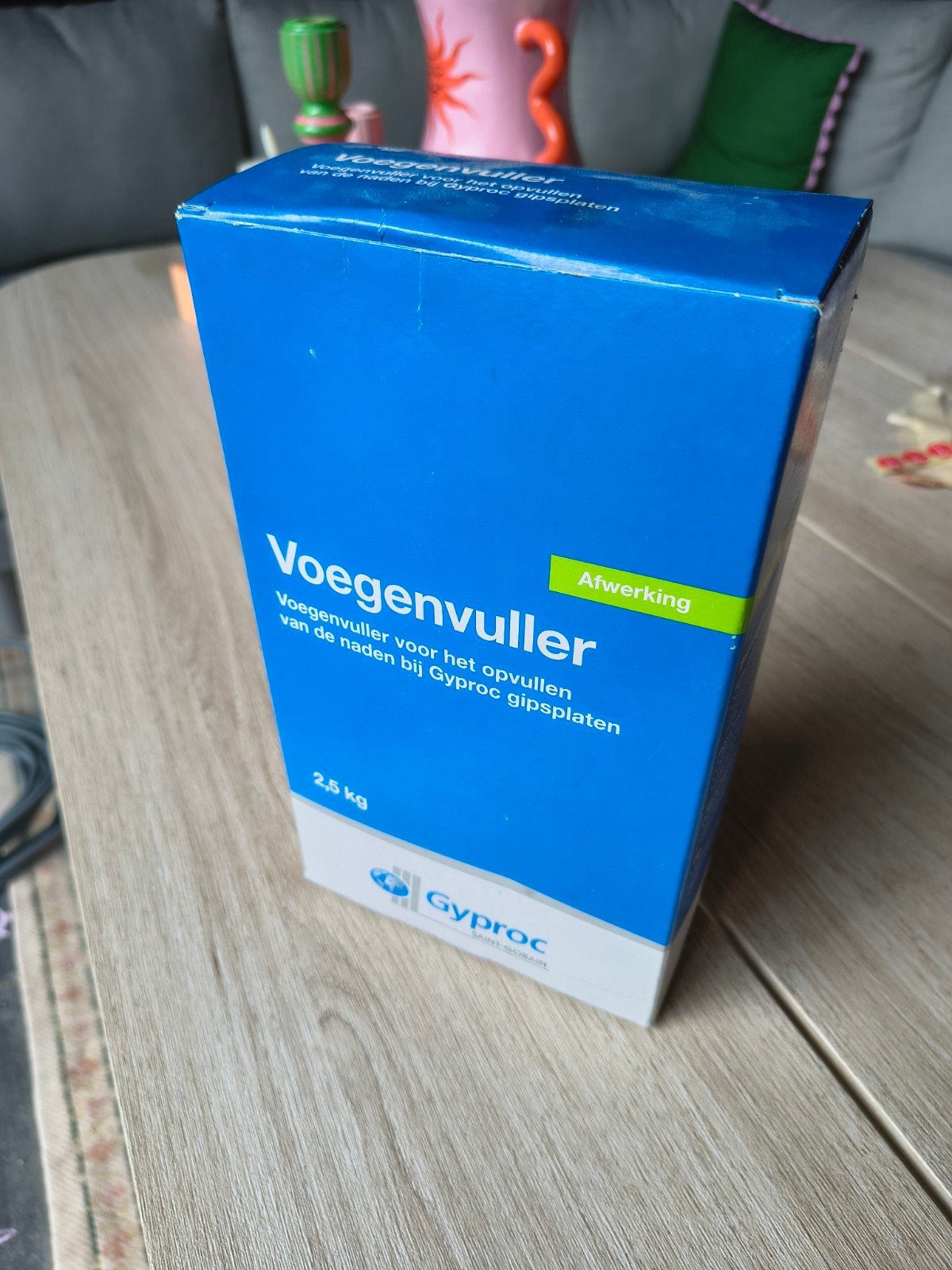 Gyproc Voegenvuller, Ophalen