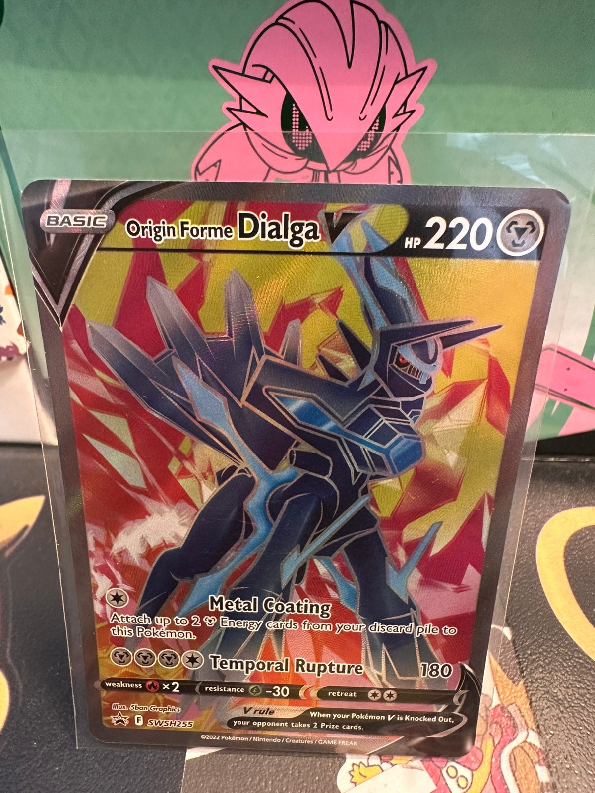 Origin Forme Dialga V (SWSH 255), Hobby en Vrije tijd, Ophalen of Verzenden, Nieuw, Losse kaart, Foil