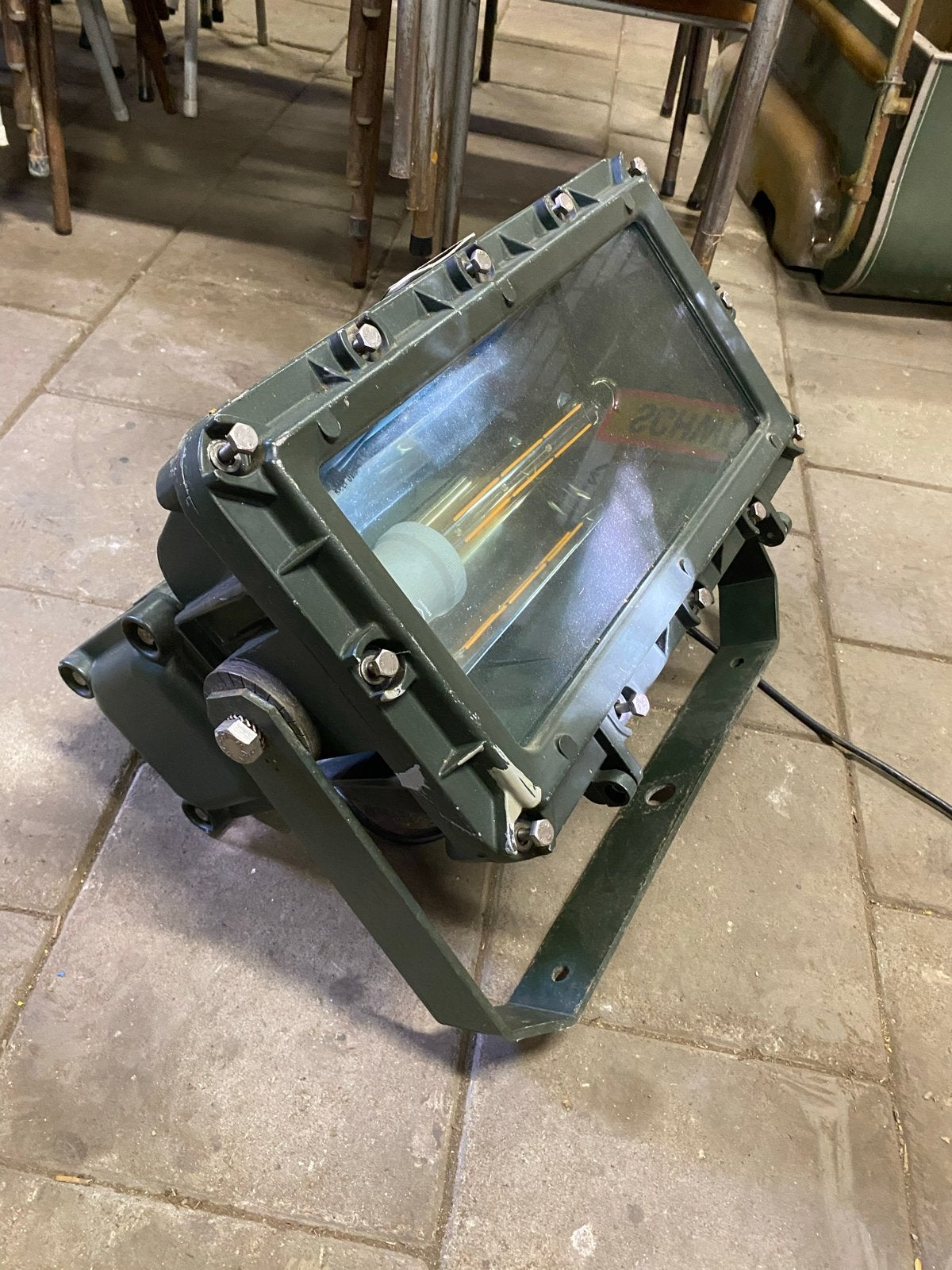 Robuuste militaire industriële lamp - ABB Nortem IP66/67, Overige merken, Gebruikt, Industrieel, Groen