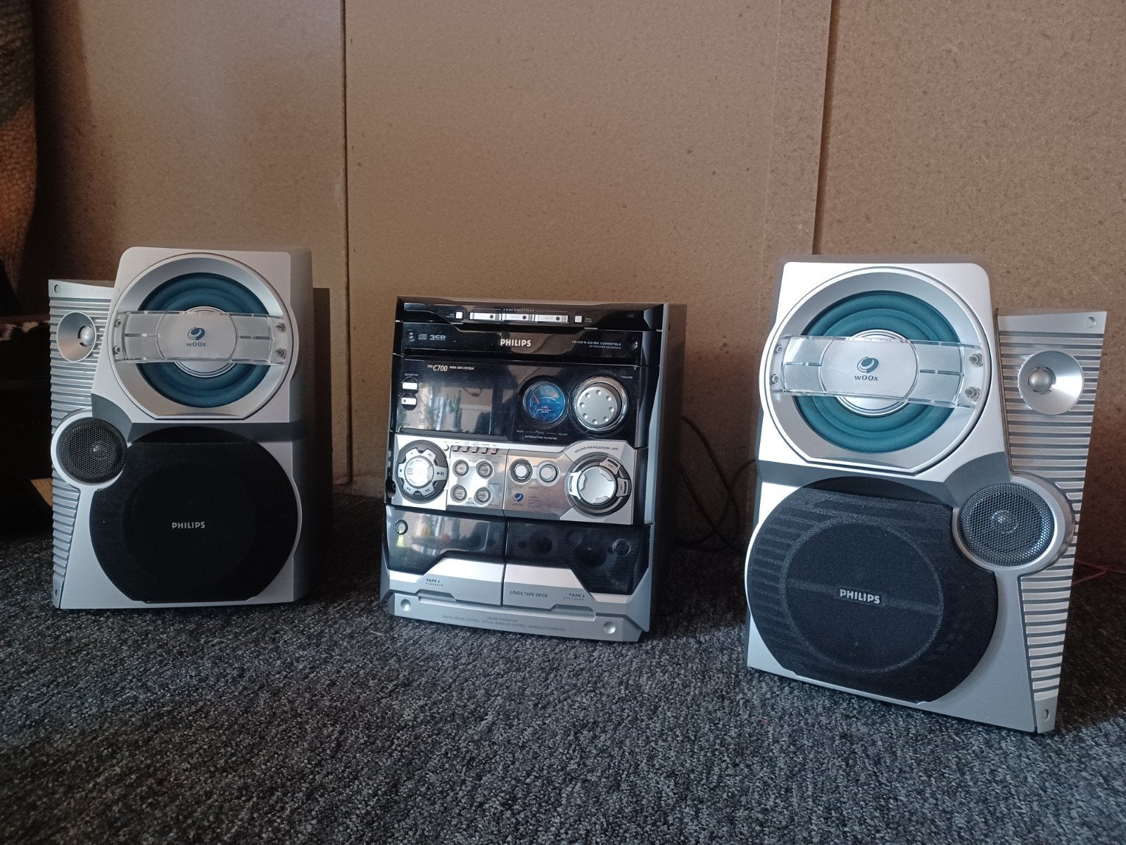 Nette Philips stereo toren. 3 Cd wisselaars, Ophalen, Gebruikt, Tuner of Radio, Philips