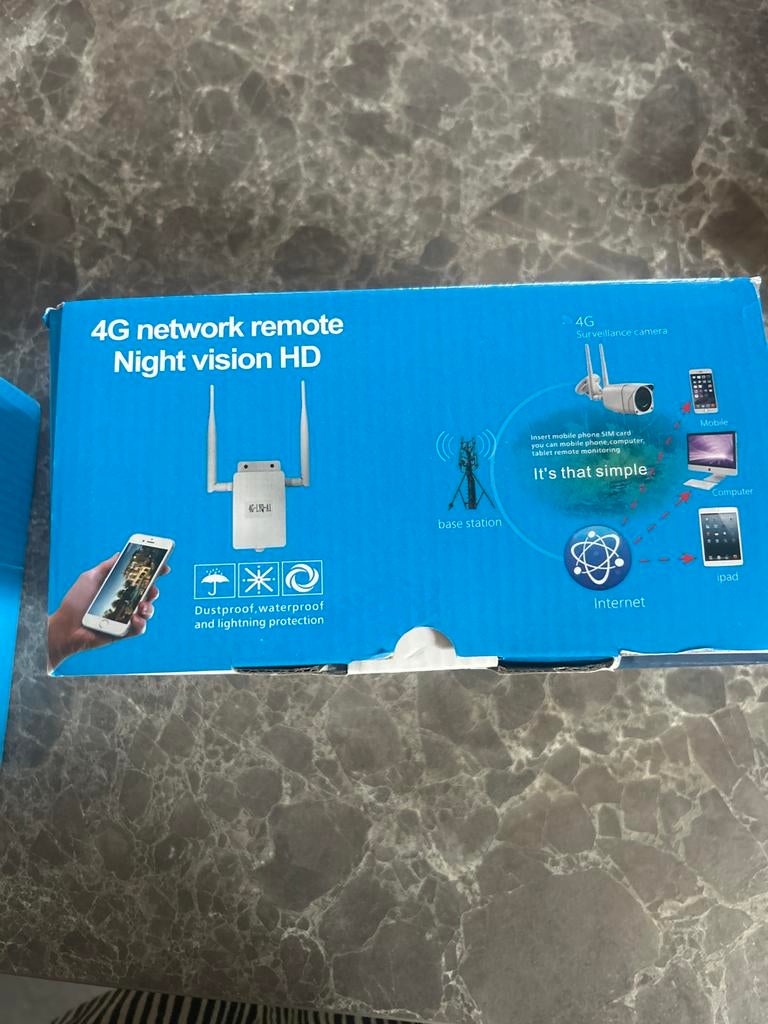 4G Netwerk Remote Nachtzicht HD Bewakingscamera's, Ophalen, Gebruikt, Buitencamera