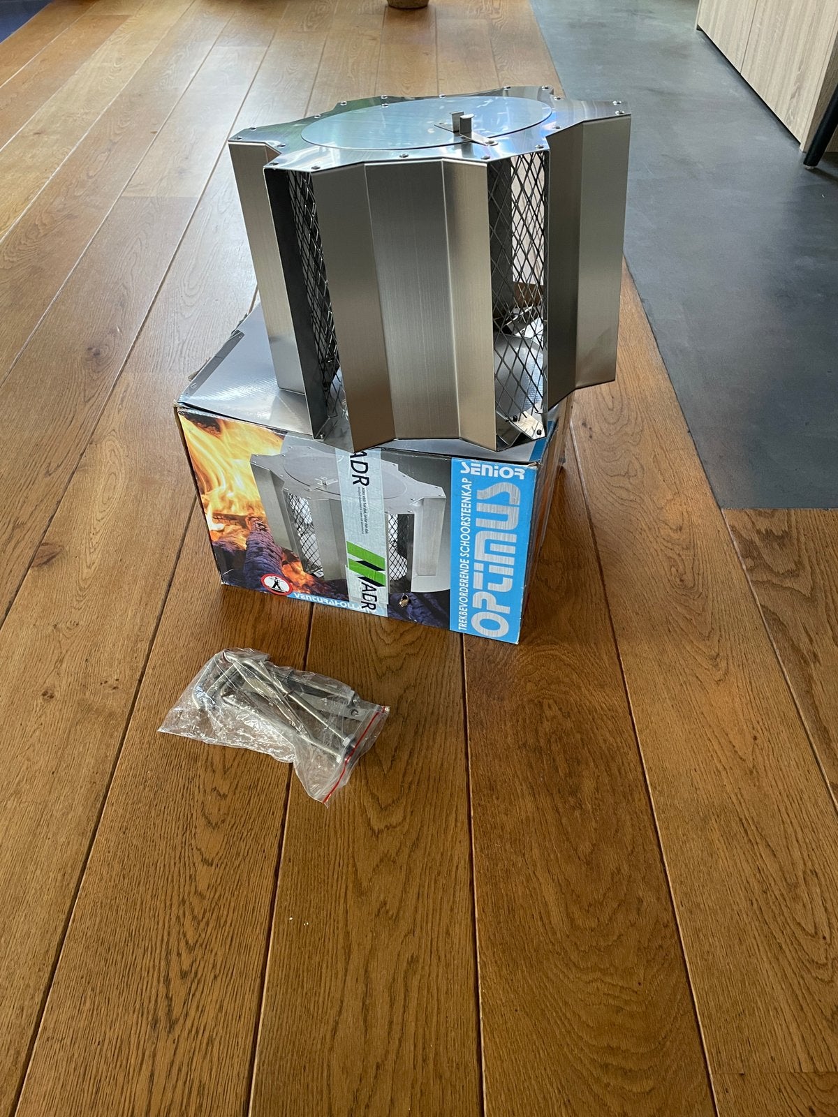 Schoorsteenkap ventura, Huis en Inrichting, Ophalen of Verzenden, Nieuw, Hout, Houtkachel