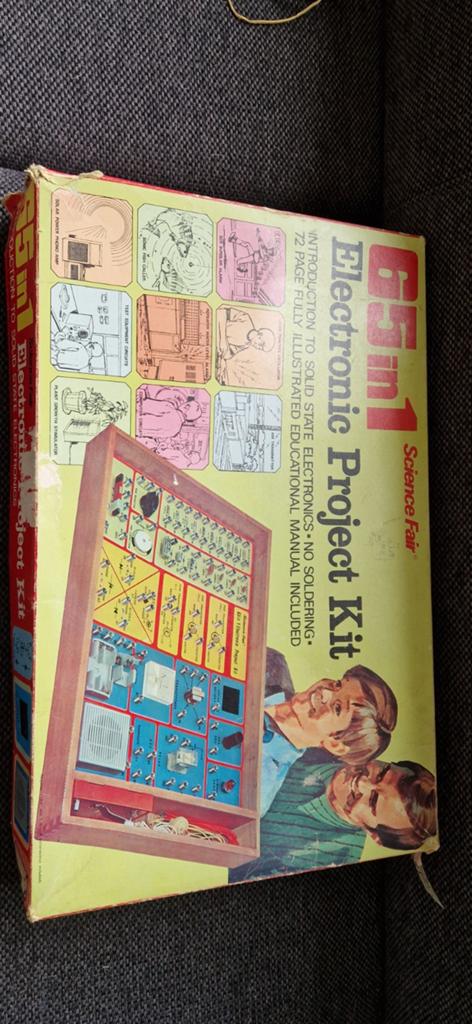 Vintage science fair 65in1 electronic project kit 1972, Ophalen of Verzenden
